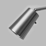 FLUGBO Floor uplighter/reading lamp, nickel-plated