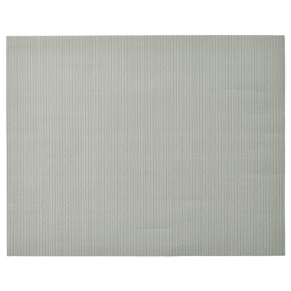 FLYGFISK Place mat, light grey, 38x30 cm