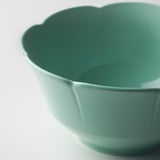 FÖSSTA Bowl, turquoise petals, 18 cm