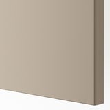 FORSAND Door with hinges, grey-beige, 50x229 cm