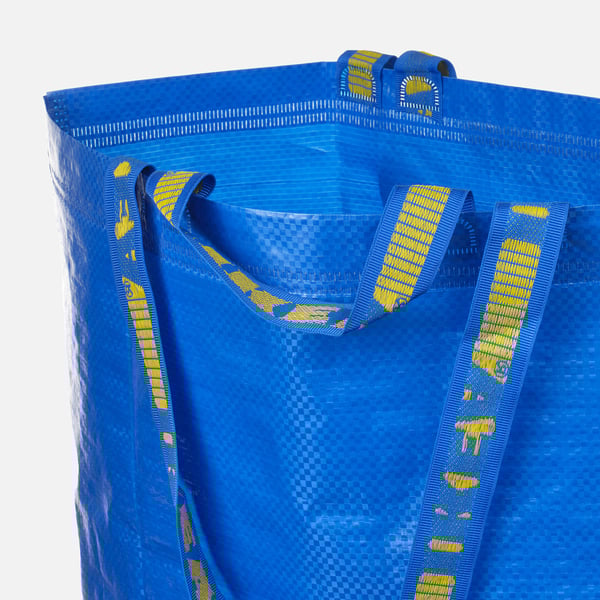 FRAKTA Carrier bag, medium, blue, 45x18x45 cm/36 l
