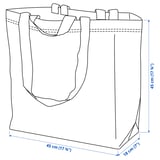 FRAKTA Carrier bag, medium, blue, 45x18x45 cm/36 l