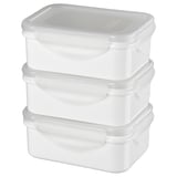 FULLASTAD Lunch box, white, 13x10x5 cm