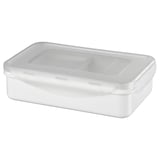 FULLASTAD Lunch box, white, 20x13x5 cm