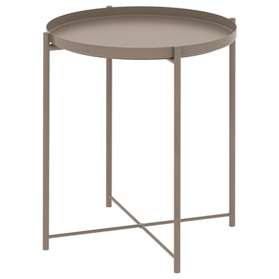 GLADOM Tray table, dark grey-beige, 45x53 cm