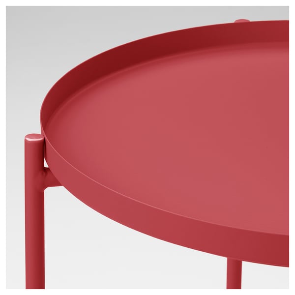 GLADOM Tray table, red, 45x53 cm