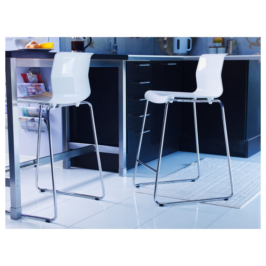 ikea glenn bar stool white