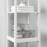 GODMORGON Box with lid, set of 5, smoked, 24x20x10 cm