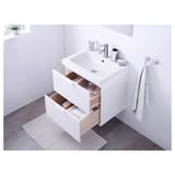 GODMORGON / ODENSVIK Wash-stand with 2 drawers, white/Dalskär tap, 63x49x64 cm
