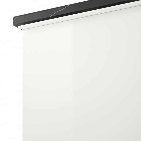 GODMORGON/TOLKEN / HÖRVIK Wsh-stnd w countrtop 45x32 wsh-bsn, high-gloss white/black marble effect Brogrund tap, 82x49x72 cm