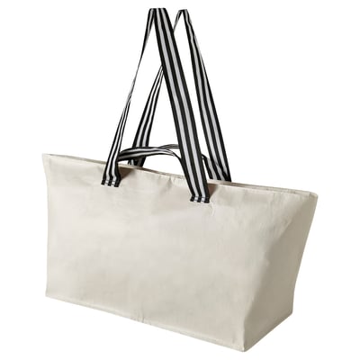 GÖRSNYGG Carrier bag, light beige, 18x45x28 cm/22 l
