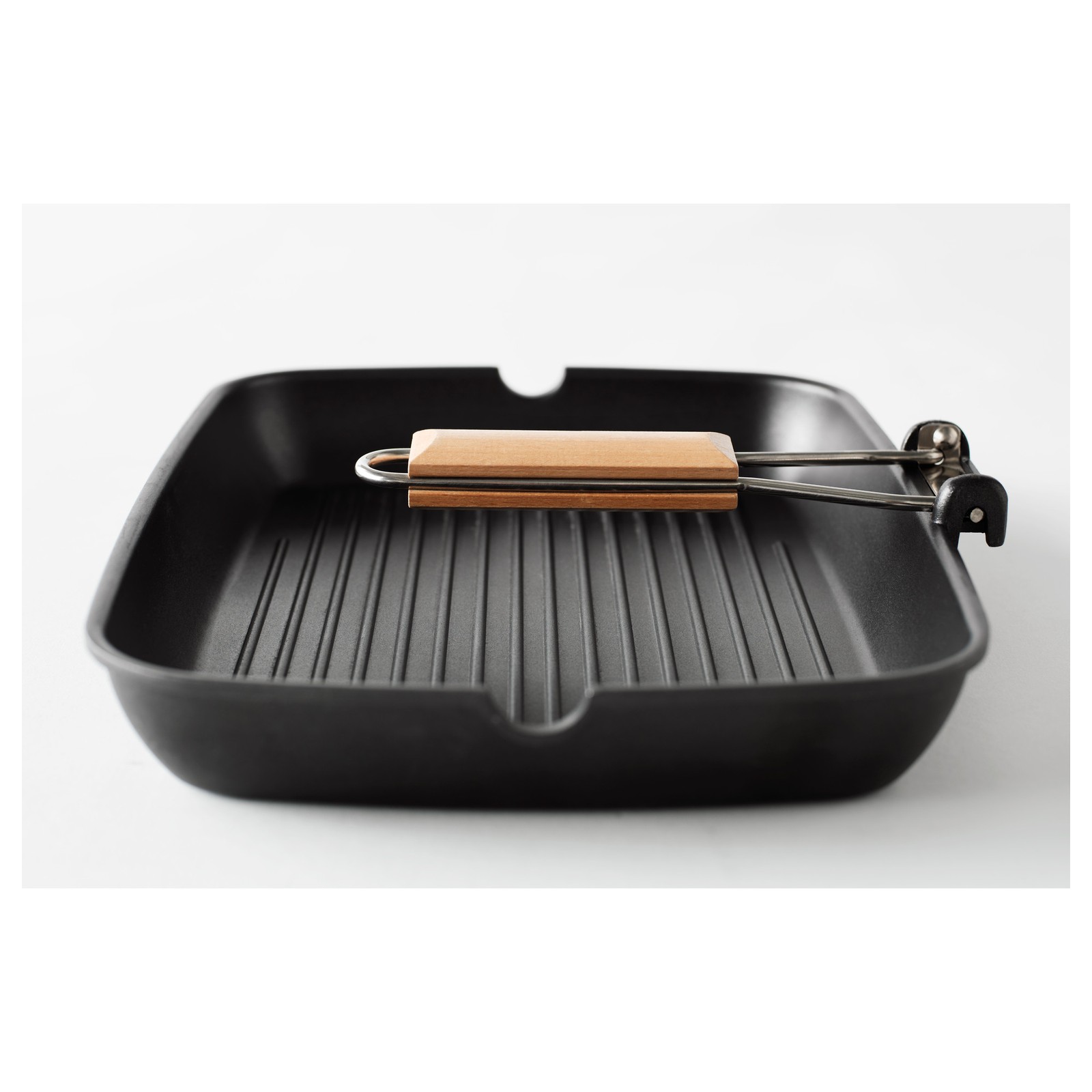 GRILLA Grill pan, black, 36x26 cm IKEA