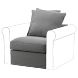 GRÖNLID 1-seat section, Ljungen medium grey