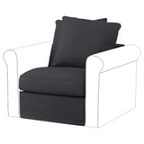 GRÖNLID 1-seat section, Sporda dark grey