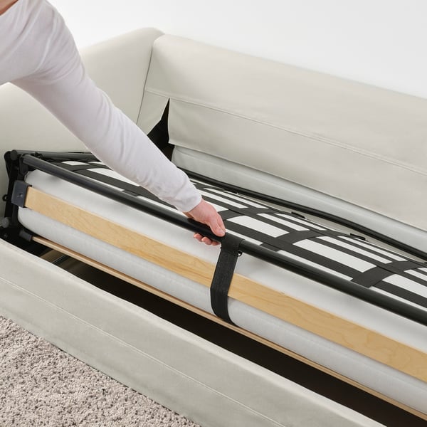 GRÖNLID 2-seat sofa-bed, Inseros white