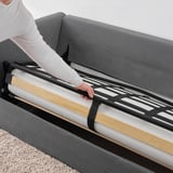 GRÖNLID 2-seat sofa-bed, Ljungen medium grey