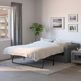 GRÖNLID 2-seat sofa-bed, Ljungen medium grey