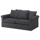 GRÖNLID 2-seat sofa-bed, Sporda dark grey