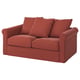 GRÖNLID 2-seat sofa, Ljungen light red