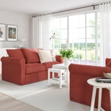 GRÖNLID 2-seat sofa, Ljungen light red