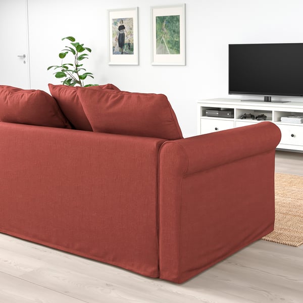 GRÖNLID 2-seat sofa, Ljungen light red