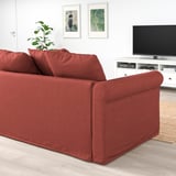 GRÖNLID 2-seat sofa, Ljungen light red