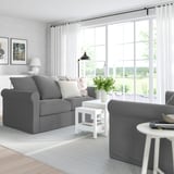 GRÖNLID 2-seat sofa, Ljungen medium grey