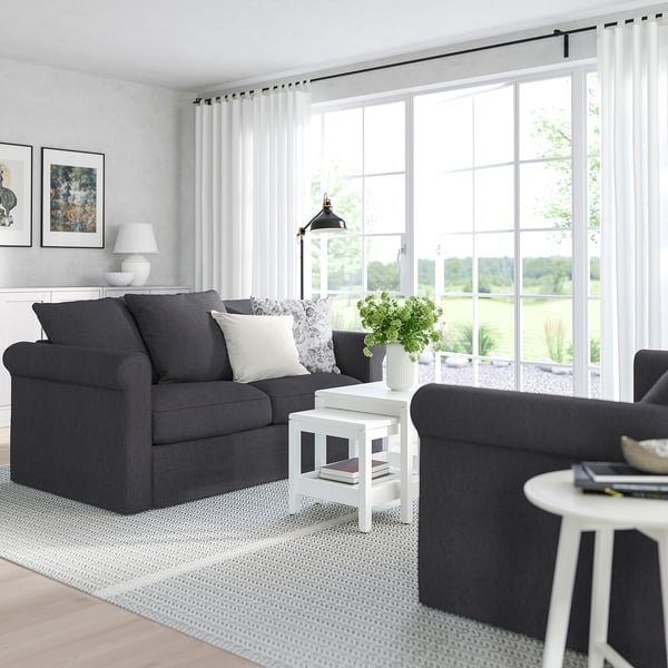 GRÖNLID 2-seat sofa, Sporda dark grey