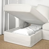 GRÖNLID 3-seat sofa with chaise longue, Inseros white