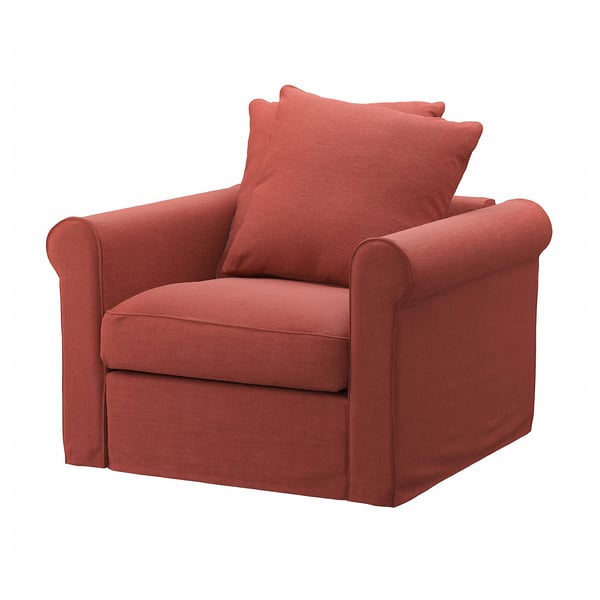 GRÖNLID Armchair, Ljungen light red
