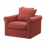 GRÖNLID Armchair, Ljungen light red