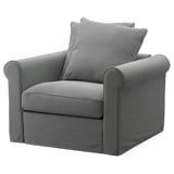 GRÖNLID Armchair, Ljungen medium grey