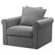 GRÖNLID Armchair, Ljungen medium grey