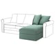 GRÖNLID Chaise longue section, Ljungen light green