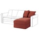 GRÖNLID Chaise longue section, Ljungen light red
