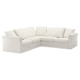 GRÖNLID Corner sofa, 4-seat, Inseros white