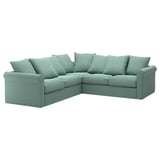 GRÖNLID Corner sofa, 4-seat, Ljungen light green