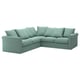 GRÖNLID Corner sofa, 4-seat, Ljungen light green