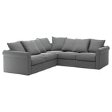 GRÖNLID Corner sofa, 4-seat, Ljungen medium grey