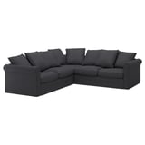 GRÖNLID Corner sofa, 4-seat, Sporda dark grey