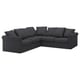 GRÖNLID Corner sofa, 4-seat, Sporda dark grey
