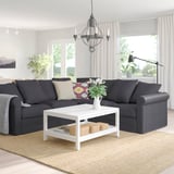 GRÖNLID Corner sofa, 4-seat, Sporda dark grey