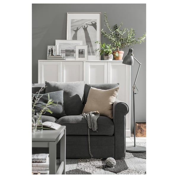 GRÖNLID Corner sofa, 5-seat, Ljungen medium grey