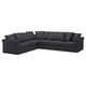 GRÖNLID Corner sofa, 5-seat, Sporda dark grey