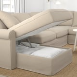 GRÖNLID Corner sofa, 5-seat w chaise longue, Sporda natural