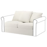 GRÖNLID Cover for 2-seat sofa-bed section, Inseros white