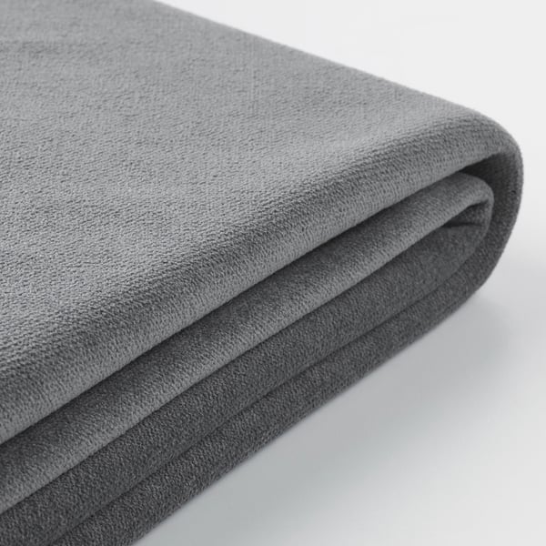 GRÖNLID Cover for 2-seat sofa-bed section, Ljungen medium grey
