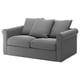 GRÖNLID Cover for 2-seat sofa, Ljungen medium grey