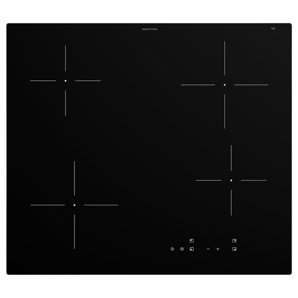 GRUNDAD Induction hob, IKEA 300 black, 59 cm