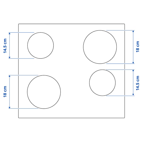 GRUNDAD Induction hob, IKEA 300 black, 59 cm